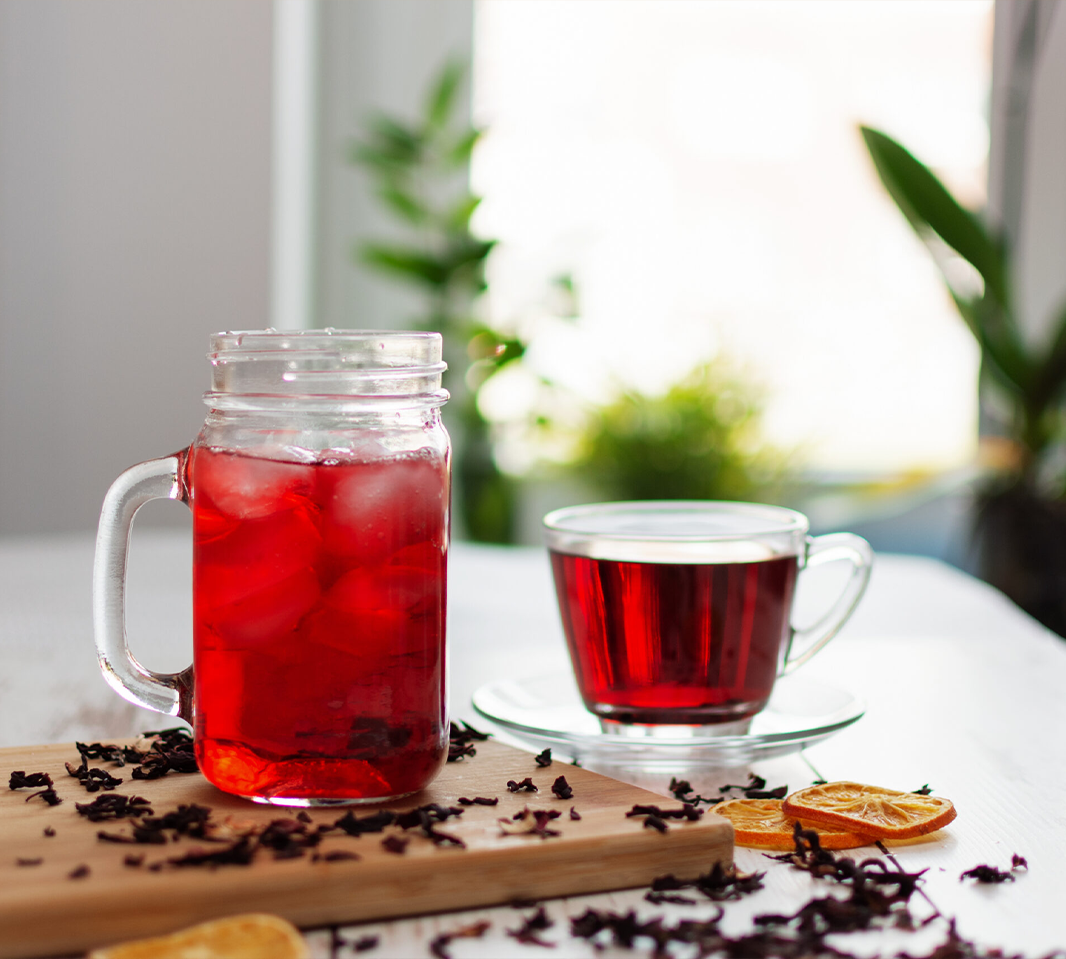 Cold Hibiscus Tea